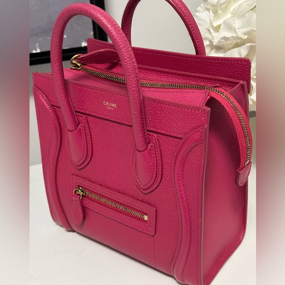 Celine Nano Luggage Bag- neon pink - Picture 11 of 12